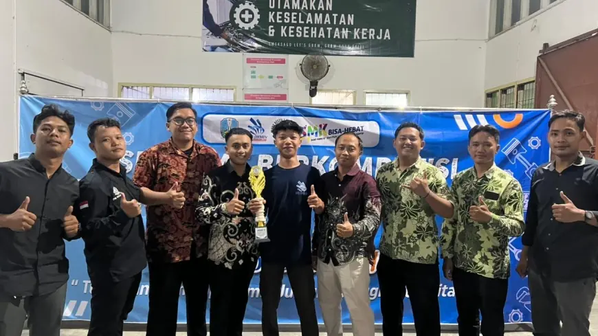 Siswa SMK di Nganjuk Raih Juara 2 LKS Otomotif