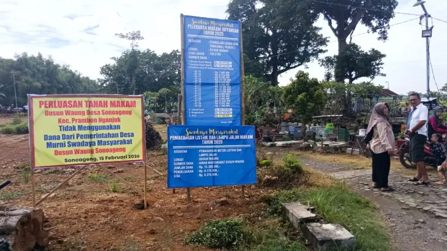 Demi Lahan Pemakaman,  Warga Sonoageng Nganjuk Patungan: Terkumpul Dana Rp428 Juta