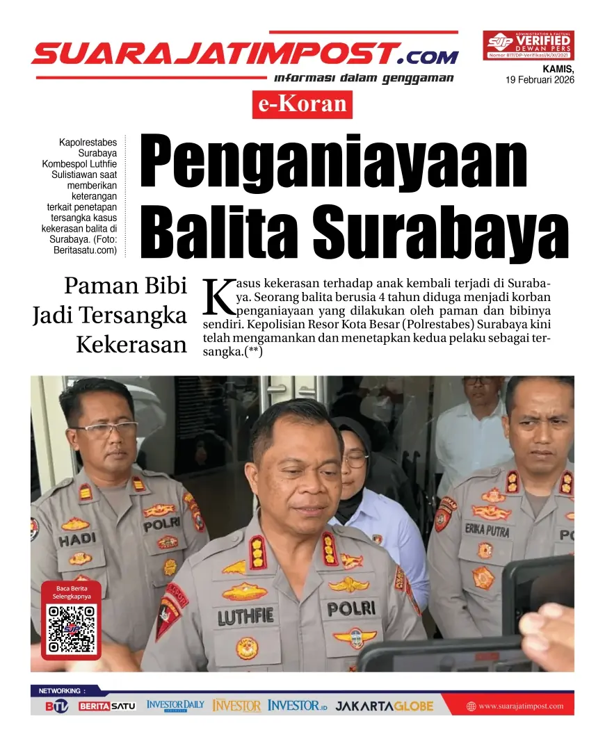 e-Koran, Edisi Kamis, 19 Februari 2026