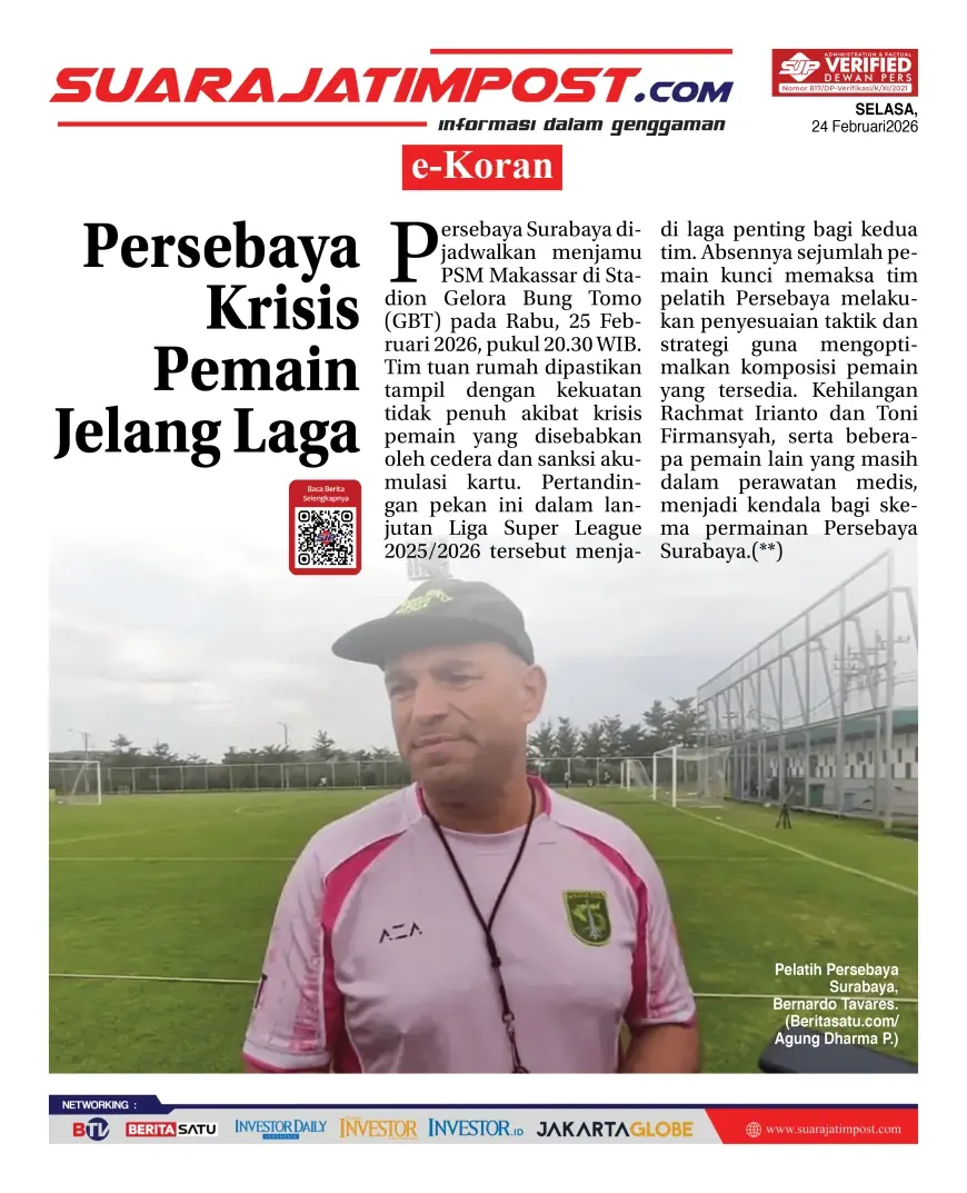 e-Koran, Edisi Selasa, 24 Februari 2026