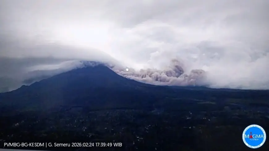 Erupsi Gunung Semeru, Kolom Abu Capai 3.000 Meter, Warga Diminta Waspada