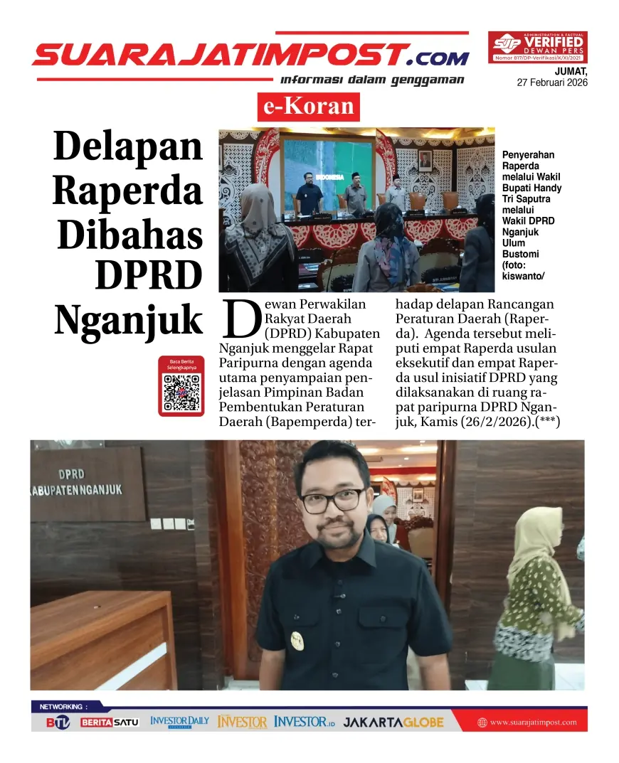 e-Koran, Edisi Jumat, 27 Februari 2026