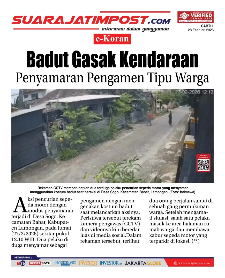 e-Koran, Edisi Sabtu, 28 Februari 2026