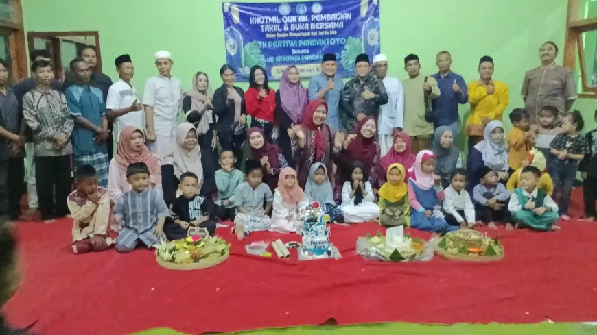 Semarak HUT ke-50 TK Pertiwi Pandantoyo, Forpincam Kertosono Hadiri Khotmil Qur’an dan Buka Bersama