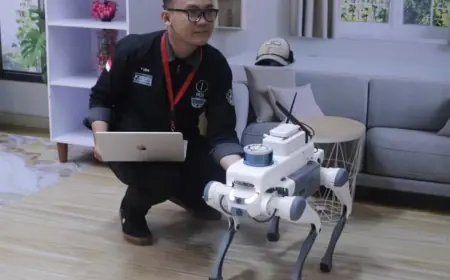 Robot Anjing Karya ITS Siap Gantikan Manusia di Area Berbahaya, Mampu Dikendalikan dari Ribuan Kilometer