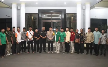 Perkuat Kamtibmas Ramadan, Kapolres Nganjuk Gelar Silaturahmi Bersama Ormas