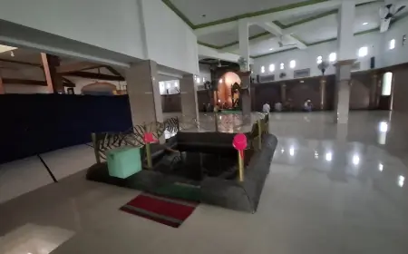 Kolam Wudhu di Masjid Syekh Maulana Malik Ibrahim Gresik Masih Lestari