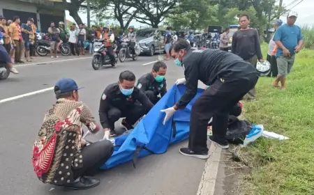 Adu Banteng dengan Truk Tebu, Pemotor di Jombang Tewas