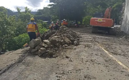 Longsoran Batu di Jalur Nasional Trenggalek-Ponorogo Berhasil Disingkirkan, Jalan Baru Dibuka Hari Minggu