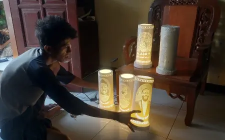 Berkah Ramadhan, Lampu Hias Pipa PVC Asal Probolinggo Tembus Pasar Mancanegara