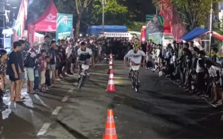 GP Ansor Kraksaan Gelar BMX Ramadhan Night Drag Race sebagai Wadah Positif Pecinta Sepeda
