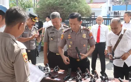 Cegah Pelanggaran, Sipropam Polres Probolinggo Kota Lakukan Pemeriksaan Senpi Dinas