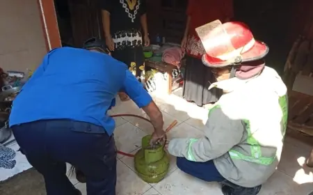 Ibu Rumah Tangga di Jombang Terluka Akibat Kebocoran Tabung Gas, Dapur Ludes Terbakar