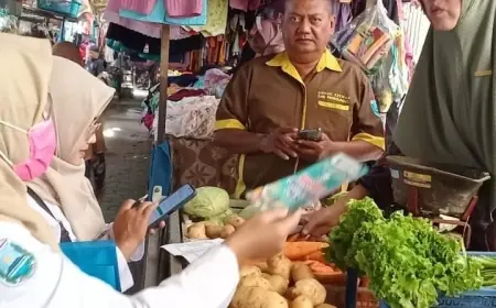 Pastikan Aman Dikonsumsi, Diperta Probolinggo Cek Higiene Daging dan Telur di Pasar Probolinggo