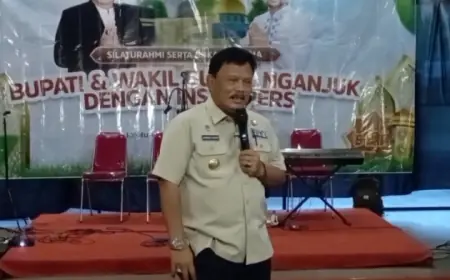Bupati Nganjuk Gelar Buka Bersama Insan Pers di Edu Park Jolotundo