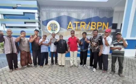 Warga Desa Bandung Datangi BPN Nganjuk, Minta Kepastian Program PTSL