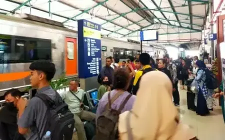 Tiga Hari Angkutan Lebaran, 27.811 Penumpang Tiba di Wilayah Daop 7 Madiun