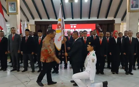 Pengukuhan KONI, Bupati Malang Sanusi Ingatkan Anggaran Harus Berbanding Lurus dengan Prestasi Atlet