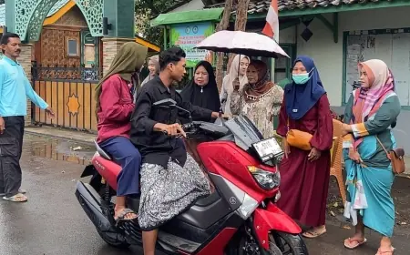 Menjelang Magrib di Penghujung Ramadan, Dapur SPPG Buduan Situbondo Berbagi Takjil