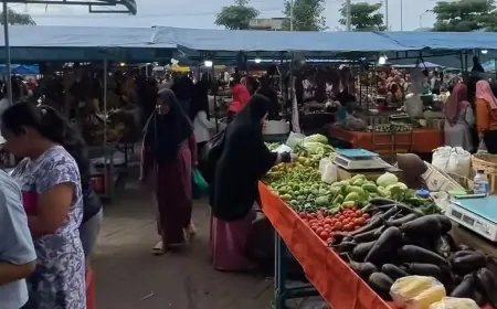 Jelang Lebaran 226, Daya Beli di Pasar Among Tani Melemah