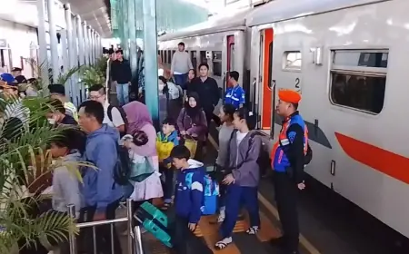 Puncak Arus Mudik Terlewati, Penumpang Kereta Api Masih Terus Meningkat