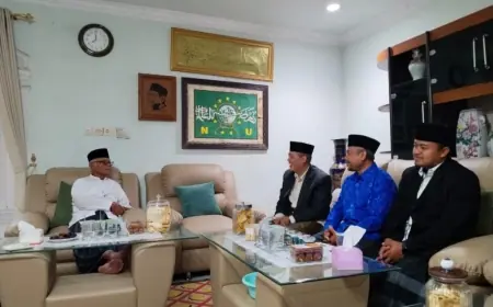 Perkuat Ukhuwah, Pengurus Ponpes Wali Barokah Rajut Silahturahmi dengan Ketua MUI Pusat, Wali Kota dan FKUB Kota Kediri
