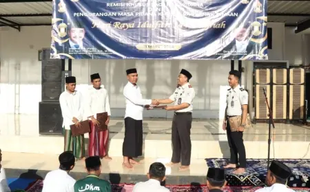 Rutan Kraksaan Berikan Remisi Lebaran kepada 174 Warga Binaan