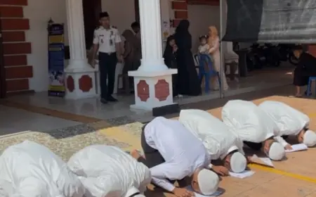 Berkah Idulfitri di Balik Penjara, 5 Narapidana di Mojokerto Langsung Dibebaskan