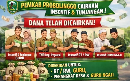 Berkah Idul Fitri, Pemkab Probolinggo Cairkan Beragam Insentif, Termasuk untuk Guru Ngaji