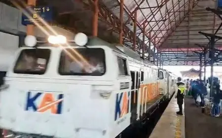 Arus Balik di Stasiun Mojokerto Mulai Meningkat, Total 19 Ribu Penumpang