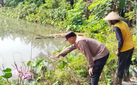 Penemuan Jenazah Petani di Rawa Desa Sonoageng Nganjuk Gegerkan Warga