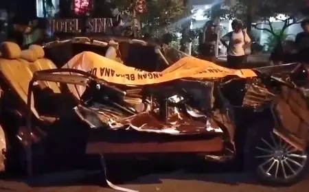 Kecelakaan Maut di Juanda Sidoarjo, Sedan Hantam Truk Putar Balik