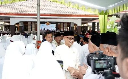 Kunjungan Langka, Menteri Haji Temui 732 Jemaah Nganjuk Jelang Keberangkatan 2026