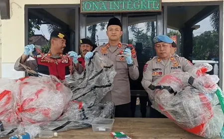 Membahayakan, Belasan Balon Udara Liar Diamankan saat Kupatan di Trenggalek