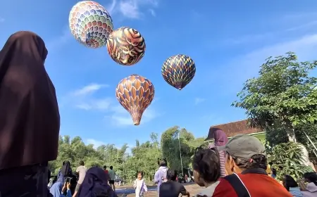 Festival Balon Udara Mini: Langit Desa Notorejo Tulungagung Penuh Warna