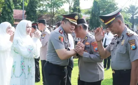 Apel Perdana Usai Idulfitri, Kapolres Jombang Apresiasi Kinerja Anggota
