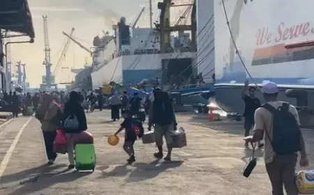 Puncak Arus Balik, Penumpang Pelabuhan Tanjung Perak Tembus 13.000 Orang Sehari