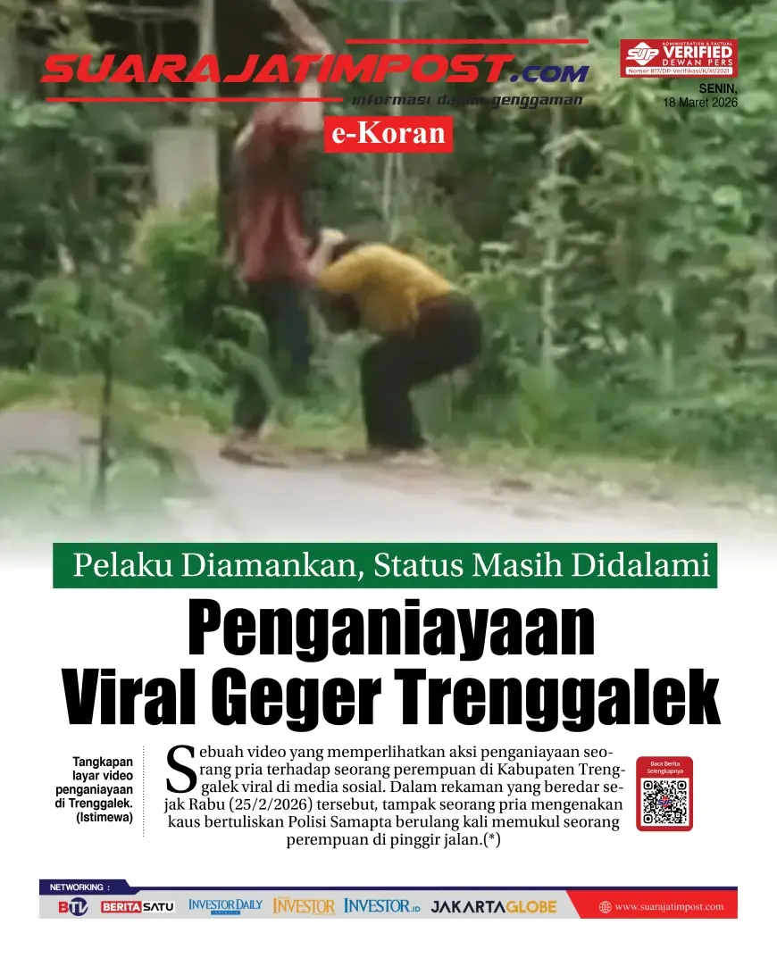 e-Koran, Edisi Senin, 2 Maret 2026