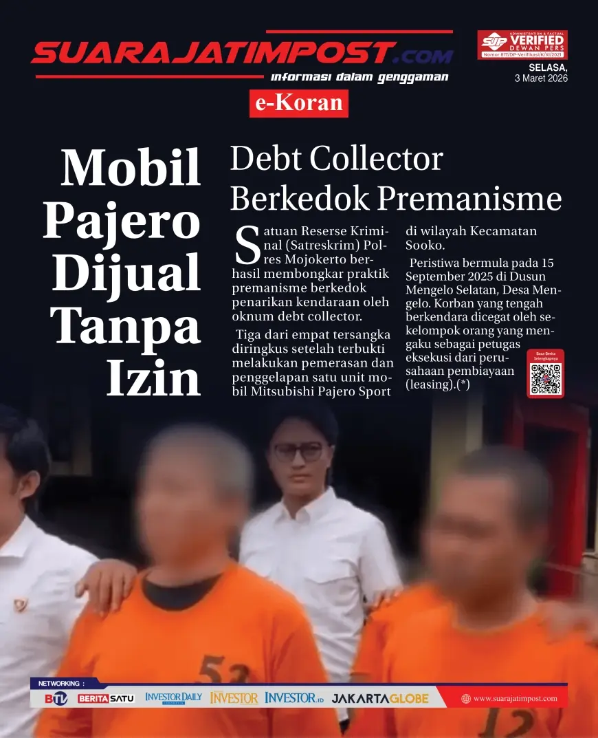 e-Koran, Edisi Selasa, 3 Maret 2026