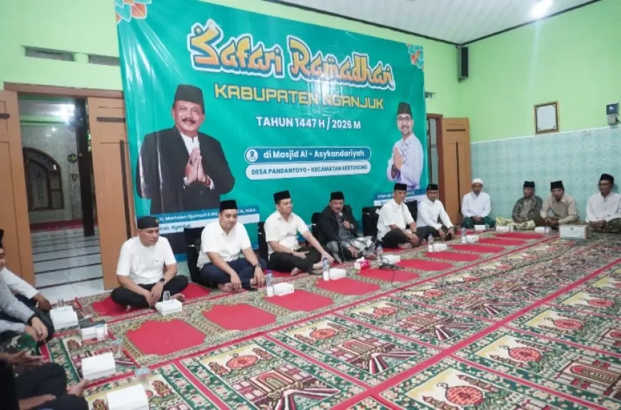 Polres Nganjuk Kuatkan Peran Bhabinkamtibmas Melalui Program Safari Ramadan