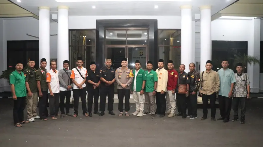 Perkuat Kamtibmas Ramadan, Kapolres Nganjuk Gelar Silaturahmi Bersama Ormas
