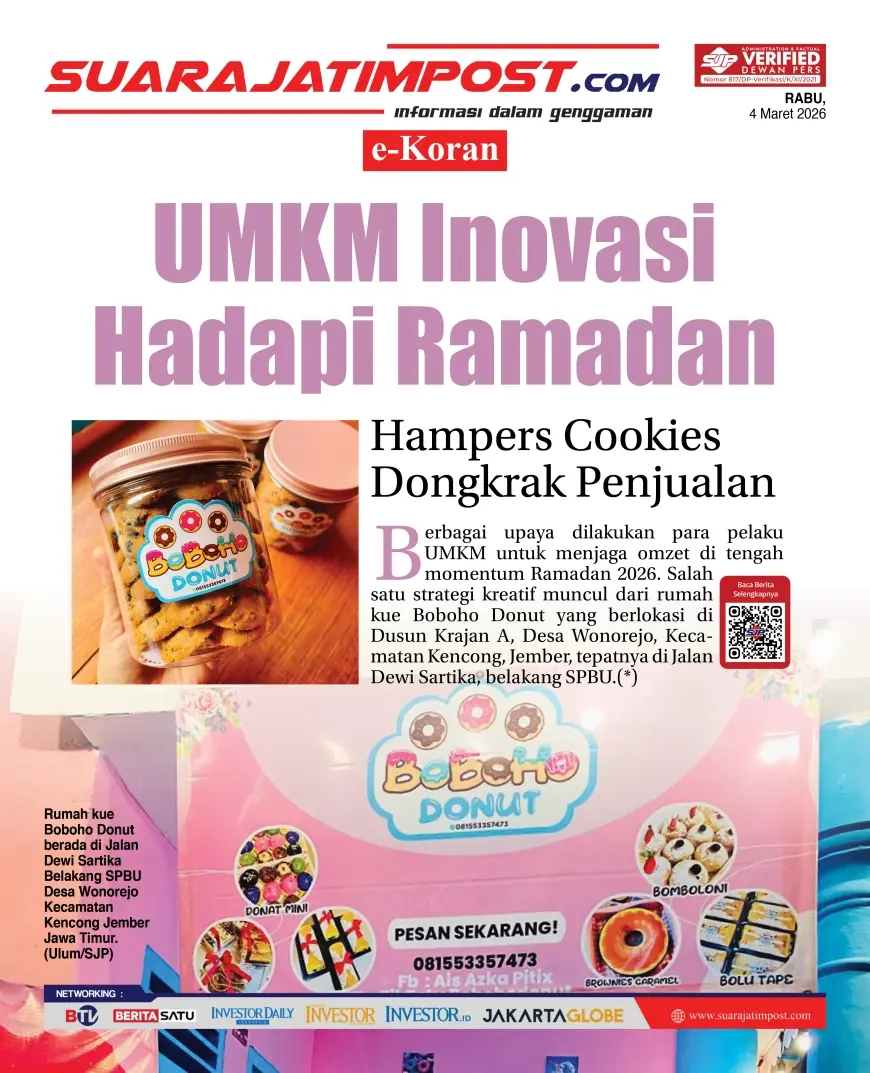 e-Koran, Edisi Rabu, 4 Maret 2026