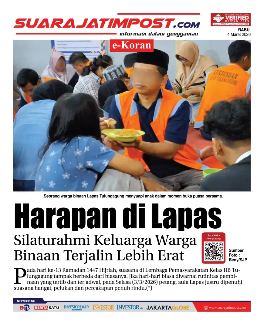 e-Koran, Edisi Rabu, 4 Maret 2026