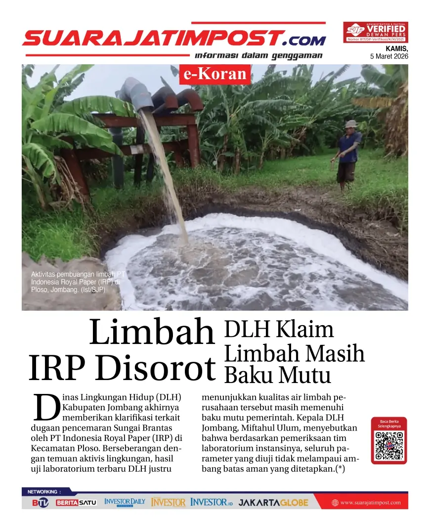 e-Koran, Edisi Kamis, 5 Maret 2026