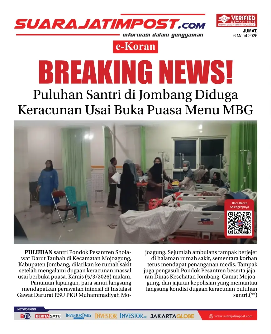 e-Koran, Edisi Jumat, 6 Maret 2026