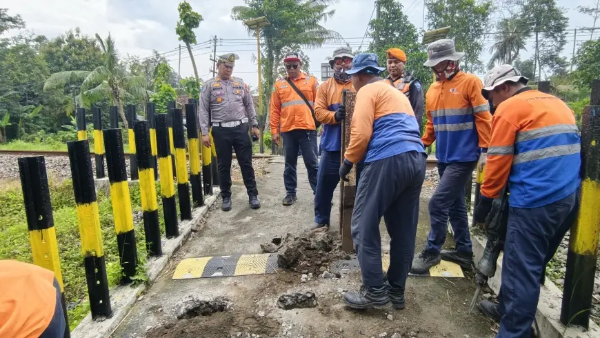 Polres Blitar Kota Tutup Seluruh Perlintasan Tanpa Palang Pintu