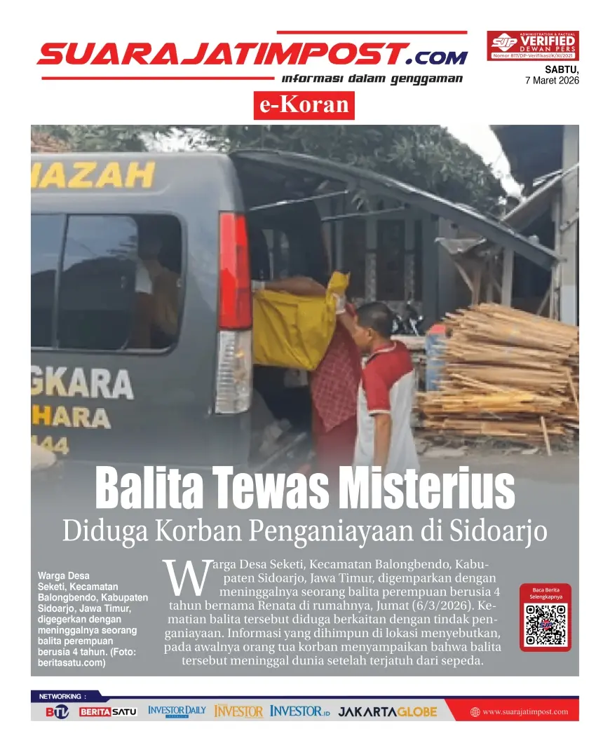 e-Koran, Edisi Sabtu, 7 Maret 2026