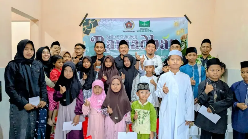 Safari Berkah Ramadan, PWI Bondowoso bersama MWCNU Tegalampel Santuni Anak Yatim dan Dhuafa