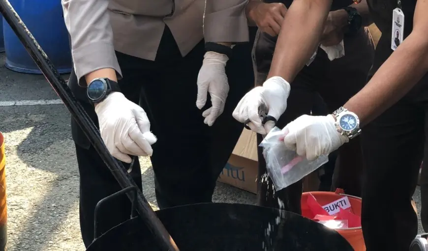 Residivis Kembali Berulah, Peredaran Sabu Ratusan Juta Rupiah Dibongkar di Mojokerto