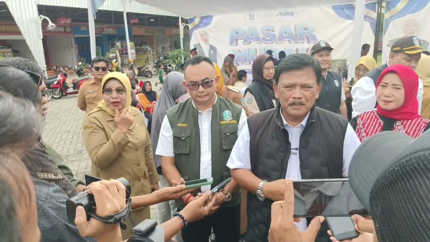 Pemprov Jatim dan Pemkab Nganjuk Gelar Pasar Murah, Bupati Pastikan Stok Sembako Aman